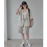 リネンライク半袖ジャケット | 210nouve | 詳細画像4