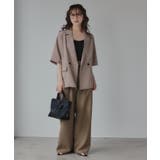 リネンライク半袖ジャケット | 210nouve | 詳細画像7