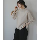 アイボリー | スエードハイネックプルオーバー | 210nouve