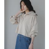 アイボリー | スエードハーフジッププルオーバー | 210nouve