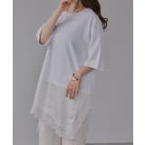 レース ドッキング Tシャツ | 210nouve | 詳細画像1