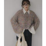 ミックスカラー オーバーサイズ クロップド丈 ニット | 210nouve | 詳細画像1