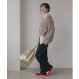 ミックスカラー オーバーサイズ クロップド丈 ニット | 210nouve | 詳細画像13