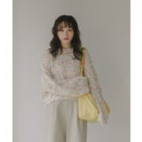 ミックスカラー オーバーサイズ クロップド丈 ニット | 210nouve | 詳細画像14