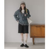 ツイード ボーダー オーバーサイズ ニット カーディガン | 210nouve | 詳細画像13