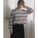 ラムタッチ ボーダー ポロニット | 210nouve | 詳細画像10