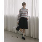 ラムタッチ ボーダー ポロニット | 210nouve | 詳細画像13