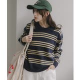 ラムタッチ ボーダー ポロニット | 210nouve | 詳細画像14