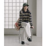 ラムタッチ ボーダー ポロニット | 210nouve | 詳細画像16