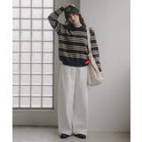 ラムタッチ ボーダー ポロニット | 210nouve | 詳細画像17