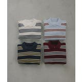 ラムタッチ ボーダー ポロニット | 210nouve | 詳細画像19