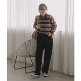 ラムタッチ ボーダー ポロニット | 210nouve | 詳細画像5