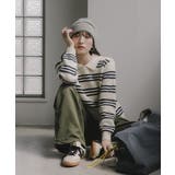 ラムタッチ ボーダー ポロニット | 210nouve | 詳細画像7