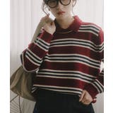 レッド | ラムタッチ ボーダー ポロニット | 210nouve