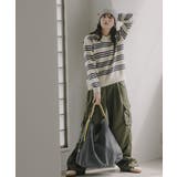 ラムタッチ ボーダー ポロニット | 210nouve | 詳細画像9