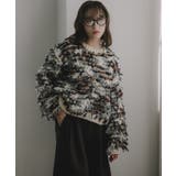 ループヤーン マルチカラー フリンジ ニット | 210nouve | 詳細画像1