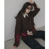 アーガイル ルーズ シャギー ニット | 210nouve | 詳細画像13