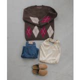 アーガイル ルーズ シャギー ニット | 210nouve | 詳細画像16