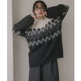 ノルディック柄 ルーズ シャギーニット | 210nouve | 詳細画像10