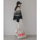 ノルディック柄 ルーズ シャギーニット | 210nouve | 詳細画像4