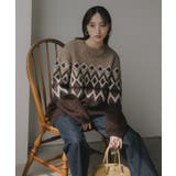 ノルディック柄 ルーズ シャギーニット | 210nouve | 詳細画像6