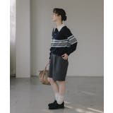 マルチボーダー ポロ襟 ニット | 210nouve | 詳細画像13