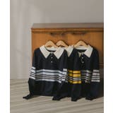 マルチボーダー ポロ襟 ニット | 210nouve | 詳細画像14