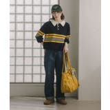 マルチボーダー ポロ襟 ニット | 210nouve | 詳細画像7