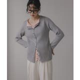 レイヤード バイカラー ニット カーディガン | 210nouve | 詳細画像12