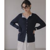 レイヤード バイカラー ニット カーディガン | 210nouve | 詳細画像3