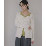 レイヤード バイカラー ニット カーディガン | 210nouve | 詳細画像6