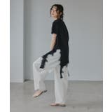 裾 レース ドッキング アシンメトリー Tシャツ | 210nouve | 詳細画像14