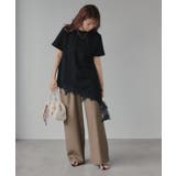 裾 レース ドッキング アシンメトリー Tシャツ | 210nouve | 詳細画像9