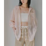 ピンク | フード付き オーバーサイズ シャツ | 210nouve