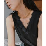 アシメトリー Vネック レース タンクトップ | 210nouve | 詳細画像3