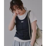 タンクセット レイヤード デザイン Tシャツ | 210nouve | 詳細画像15 