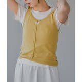 イエロー | タンクセット レイヤード デザイン Tシャツ | 210nouve