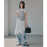 ニットキャミセット レイヤード デザイン Tシャツ | 210nouve | 詳細画像4 