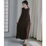 ブラウン | バックデザイン ジャガード ヨウリュウ ワンピース | 210nouve