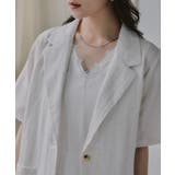 リネンライク 半袖 テーラード ジャケット | 210nouve | 詳細画像22 