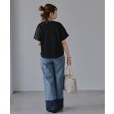 異素材切替え ペプラム Tシャツ | 210nouve | 詳細画像15
