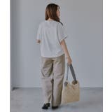 異素材切替え ペプラム Tシャツ | 210nouve | 詳細画像18
