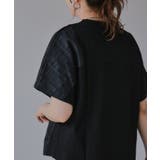 異素材切替え ペプラム Tシャツ | 210nouve | 詳細画像5