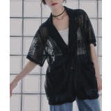 ブラック | クロッシェ レース テーラード 半袖  ジャケット | 210nouve