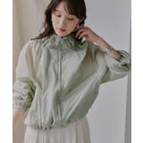 シアー ナイロン スタンド ギャザー ジャケット | 210nouve | 詳細画像1 