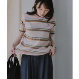 配色 マルチボーダー シアー Tシャツ | 210nouve | 詳細画像10