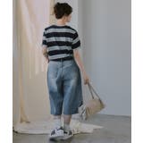 配色 マルチボーダー シアー Tシャツ | 210nouve | 詳細画像19