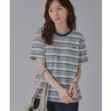配色 マルチボーダー リンガー Tシャツ | 210nouve | 詳細画像10