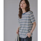 配色 マルチボーダー リンガー Tシャツ | 210nouve | 詳細画像11