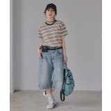 配色 マルチボーダー リンガー Tシャツ | 210nouve | 詳細画像20